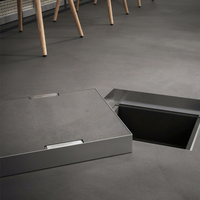 Couvercle de manhole léger en acier inoxydable avec deux poignées, disponible en matériaux 201, 304, 316