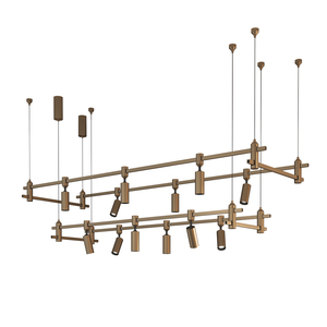 <b>Retro</b> Style LED Hanging Lighting Modern Eco-friendly Brass Chandelier Customizable Lamp Head <b>Ceiling</b> Pendant <b>Light</b> Living Room - Product Image 3