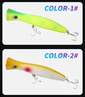 Leurre de pêche popper d'eau douce OEM personnalisé 19cm 120g à grande bouche, pour thon GT en mer, wobbler haut de gamme