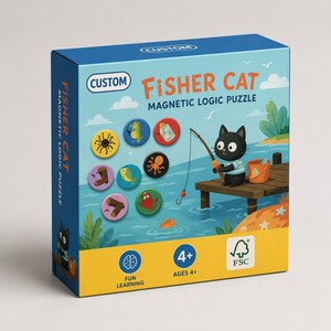 Caja <span class=keywords><strong>de</strong></span> Rompecabezas <span class=keywords><strong>de</strong></span> Madera Personalizada Montessori <span class=keywords><strong>Fisher</strong></span> Cat Logic, Juego <span class=keywords><strong>de</strong></span> Conteo y Emparejamiento <span class=keywords><strong>de</strong></span> Números con Animales Marinos, Juguete Educativo <span class=keywords><strong>de</strong></span> Matemáticas Tempranas - Product Image 4