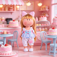 Poupée en vinyle mignonne de 24 cm, style Cabbage Patch, vêtements doux faits à la main, adorable jouet pour filles, cadeau pour la décoration de la maison
