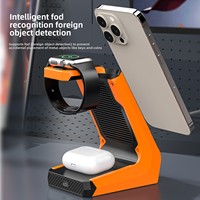 Chargeur sans fil 3-en-1 Original-Source Private-Mold style Mecha pour support de charge magnétique 15W Type-C Modèle T21