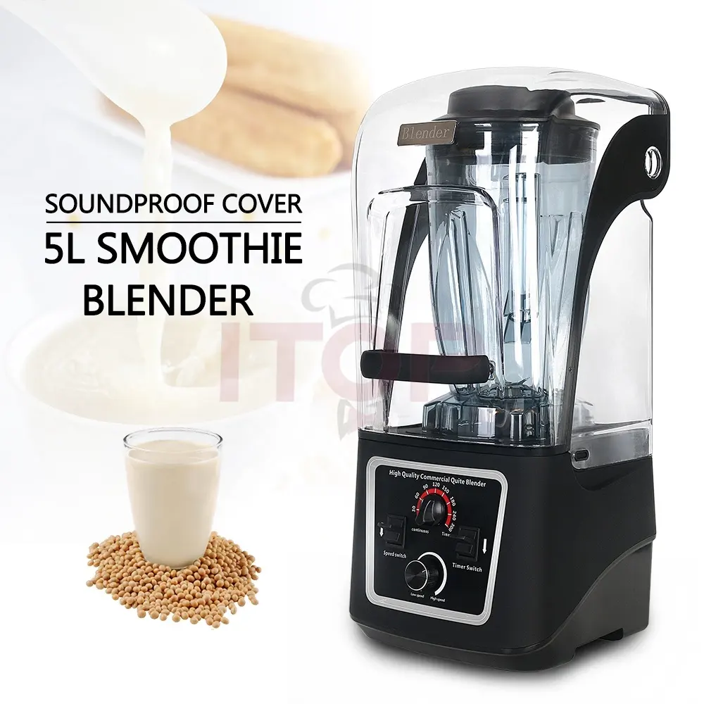 4L Sound Proof Blender Profession eller Saft mixer mit großer Kapazität Kommerzieller elektrischer Smoothies-Mixer