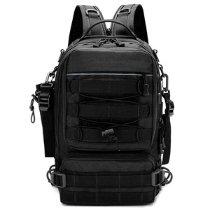 Custom Wholesale Men's Tactical Backpack Single Double Shoulder Multi-function Outdoor Travel Large Capacity <b>Chest</b> Bag Backpack - Product Image 6
