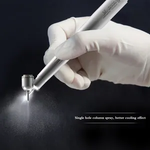 Dental 45 Degree LED E-generator High Speed Handpiece 2/4 Holes Anti Retraction Surgical Air Turbine Handpiece Dentostry Tools