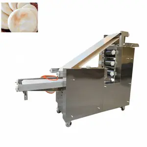Mesin penekan pembentuk Roti datar bulat otomatis/mesin pembuat Roti modoori/mesin Naan Crepe profesional