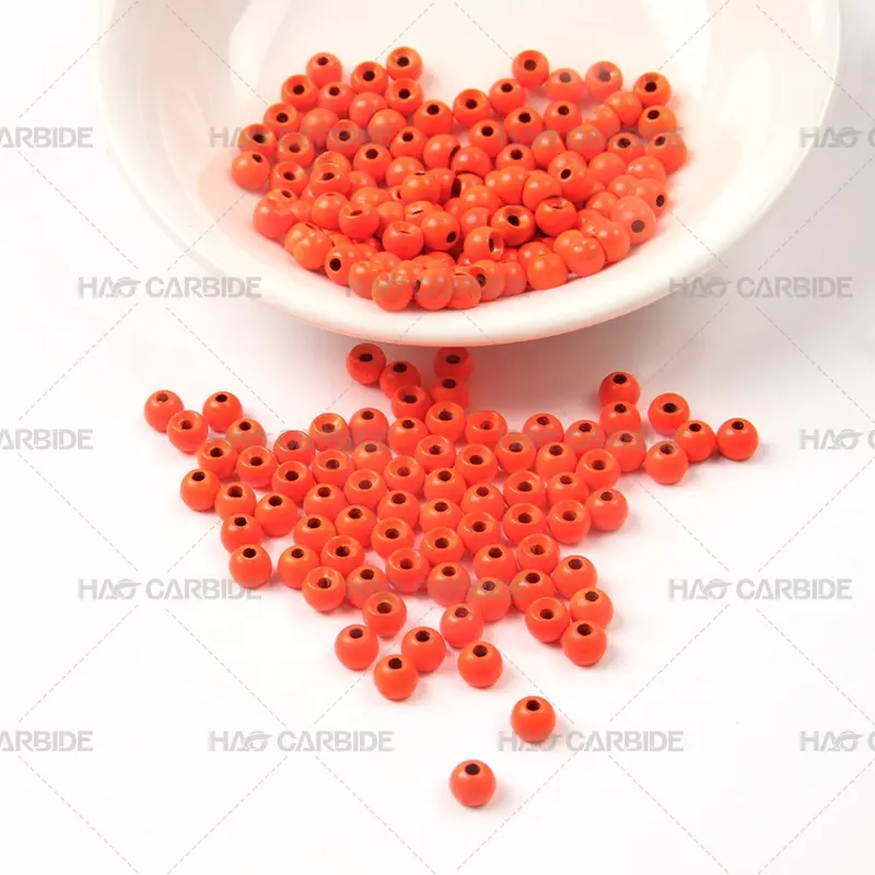 Fluorescent Colors Countersunk Tungsten Flying Beads Round Head Ball