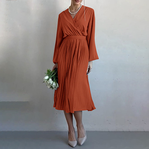Nouvelle <span class=keywords><strong>Robe</strong></span> d'été personnalisée pour <span class=keywords><strong>femme</strong></span>, sexy, à manches bouffantes, col en V croisé, décontractée, élégante, florale, moulante, pour bal de promo - Product Image 2