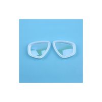 Lentille en verre trempé à motif plat personnalisable pour le revêtement optique clair de plongée avec OEM de correction de la myopie pris en charge