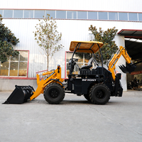 Backhoe dan Loader Baru Merek China CE/EPA 4 Roda Penggerak 3 Ton 4 Ton 5 Ton Backhoe Loader 4x4 Traktor Backhoe Dijual