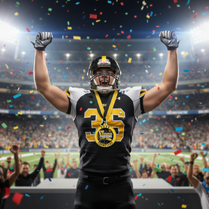 Médaille de champion de <span class=keywords><strong>ligue</strong></span> personnalisée de qualité supérieure |   Médaille plaquée or émaillée, fabrication d'usine, pour tournois de football et événements scolaires - Product Image 2