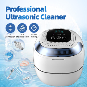 Mini Portable Teeth <b>Denture</b> Cleaning Machine Ultras Sonic Cleaner Home Aligners Ultrasonic Retainer Cleaner - Product Image 2