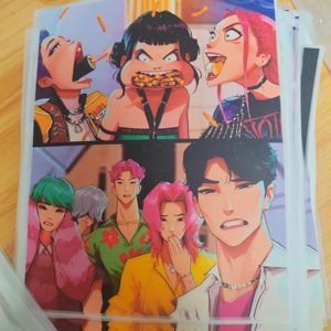 สติกเกอร์ลายการ์ตูน Kpop Demon Hunter แบบรีดร้อน วัสดุ PET ทนทาน ลายพิมพ์ DTF พร้อมรีดติด - Product Image 2