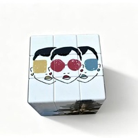 Beckon OEM Custom Magic Cube 5.7cm 7cm Cetak UV MOQ Rendah Pengiriman Cepat untuk Hadiah Perusahaan Barang Promosi