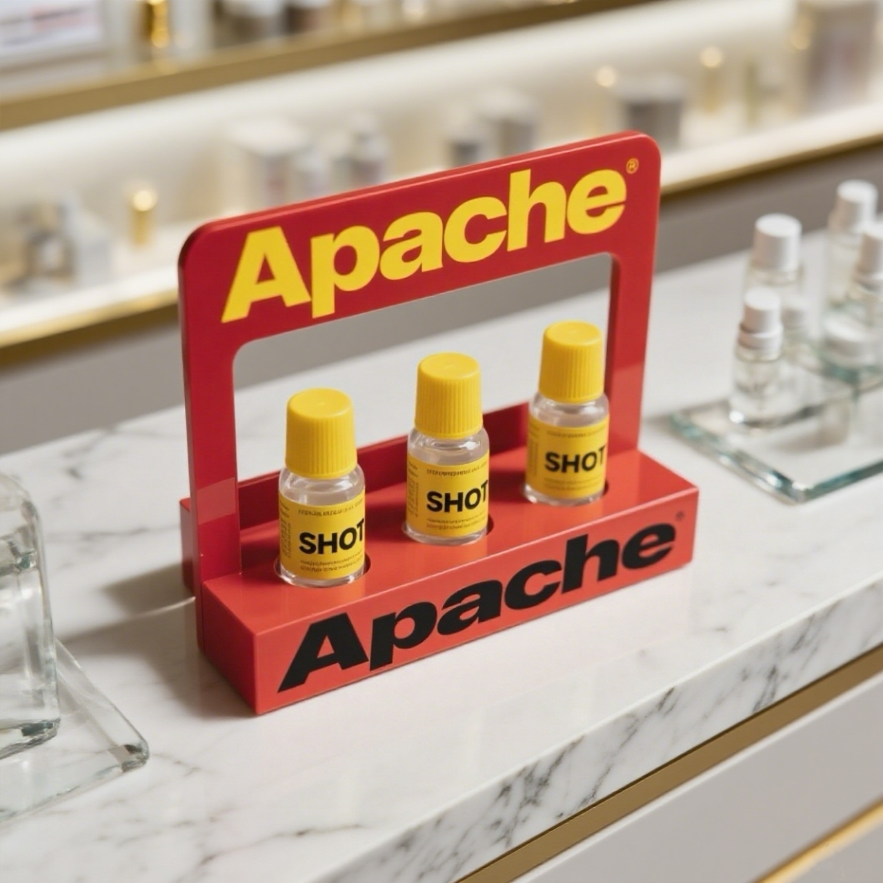 Customized Metal Countertop Display Rack Skin-Care Display Rack for Skin-Care Retail Stores — view 3