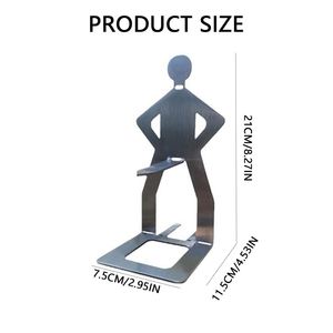 Support de barbecue en acier inoxydable personnalisé avec logo, résistant à la chaleur et antiadhésif, pour l'extérieur, en forme humaine amusante et originale, vente en gros - Product Image 3