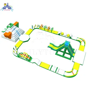 Adult Inflatable Water Park Lilytoys Inflatable Big Water Slide For Adult Exciting Water Sport Game Aqua Park With TUV Certificate