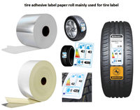 Fabrication d'étiquettes de pneus autocollantes résistantes à la déchirure et imperméables, en PET blanc, matériaux d'étiquettes de pneus de haute qualité