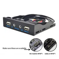 9핀 USB 2.0 허브 마이크 이어폰 어댑터 전면 패널 플로피 디스크 FDD 디스크 드라이브 HD 오디오 마더보드 컨버터