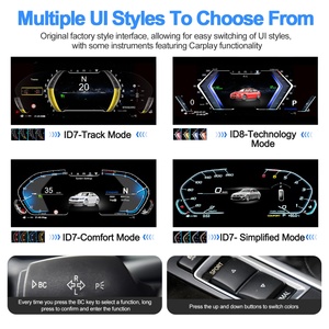 Navihua <b>Car</b> <b>Speedometer</b> Digital Instrument Cluster 12.3 Inch LCD Dashboard Auto Meter <b>for</b> BMW X5 E70 X6 E71 2006-2013 - Product Image 4