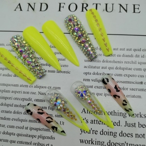 <span class=keywords><strong>Uñas</strong></span> artificiales Extra <span class=keywords><strong>largas</strong></span> de acrílico XXL, diseño de lujo hecho a mano, con prensa personalizada, <span class=keywords><strong>2022</strong></span> - Product Image 6