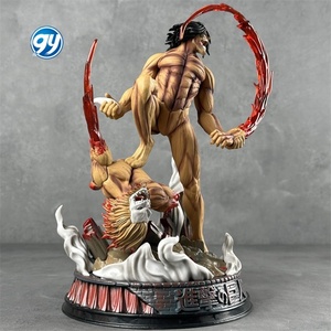 Attacco al titano YOYO forma di battaglia Eren Yeager statua figura modello <span class=keywords><strong>Anime</strong></span> da collezione con Display di Base all'ingrosso - Product Image 2