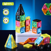 MNTL 2026 Tendance : 50 Pièces Blocs de Construction Magnétiques Portables, Jeu de Tuiles Magnétiques de Voyage, Mini Tuiles Magnétiques pour Enfants et Tout-Petits
