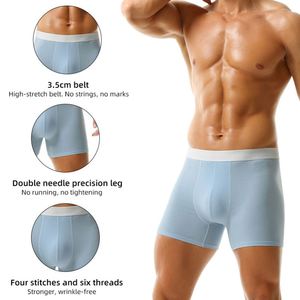 Calzoncillos Boxer Deportivos de Verano para Hombre, Cintura Media, 100% Algodón Puro, Talla Grande - Product Image 4