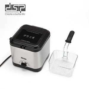 เครื่องทอดไฟฟ้า Dsp ขนาด 34.5 ซม. สแตนเลส พร้อมตะกร้าสำหรับเฟรนช์ฟรายส์และเสียบไม้ Kb2187 - Product Image 3