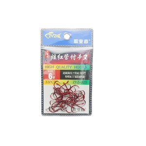 Gancho de tubo rojo brillante de acero al carbono, <span class=keywords><strong>dientes</strong></span> triangulares con púas - Product Image 6