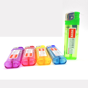 BAIDA 2025 Briquet à gaz en plastique mince transparent <span class=keywords><strong>Cigarette</strong></span> électronique classique pour fumer pour le camping - Product Image 3