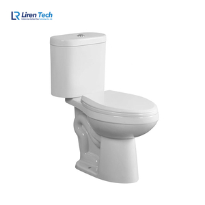 Inodoros de Cerámica Foshan Modelo Liren 860 de Diseño Moderno, Lavabos de Porcelana Estándar Comerciales de Doble Descarga, Fáciles de Limpiar, para Instalar en el Suelo - Product Image 3