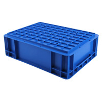 Boîte logistique empilable en HDPP gris Euro à ouverture profonde pour entrepôt, vente en gros
