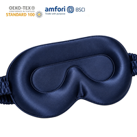 Masque pour les yeux 100% soie de mûrier, masque de sommeil en soie avec logo personnalisé, bandeau doux pour les voyages, OEM ODM disponible