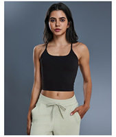 Débardeur de yoga GH de haute qualité pour femmes, grande taille, printemps-été, dos en Y, rembourré, anti-humidité, extensible, coupe ajustée, fitness