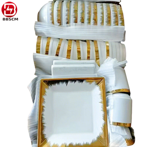 Service de vaisselle en céramique blanche écologique, directement de l'usine, assiettes et bols en porcelaine personnalisables, vente en gros à <span class=keywords><strong>prix</strong></span> abordable - Product Image 3