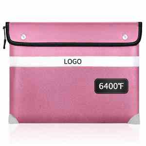 CUSTOM Improved Fireproof <b>Document</b> <b>Bag</b> Waterproof Cash Wallet with Reflective Strips Zipper Upgraded Fireproof <b>Bags</b> - Product Image 1