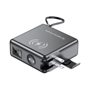 Batterie externe portable PD45W pour ordinateur portable, grande capacité 15000mAh, charge rapide intégrée, alimentation mobile avec prise - Product Image 2