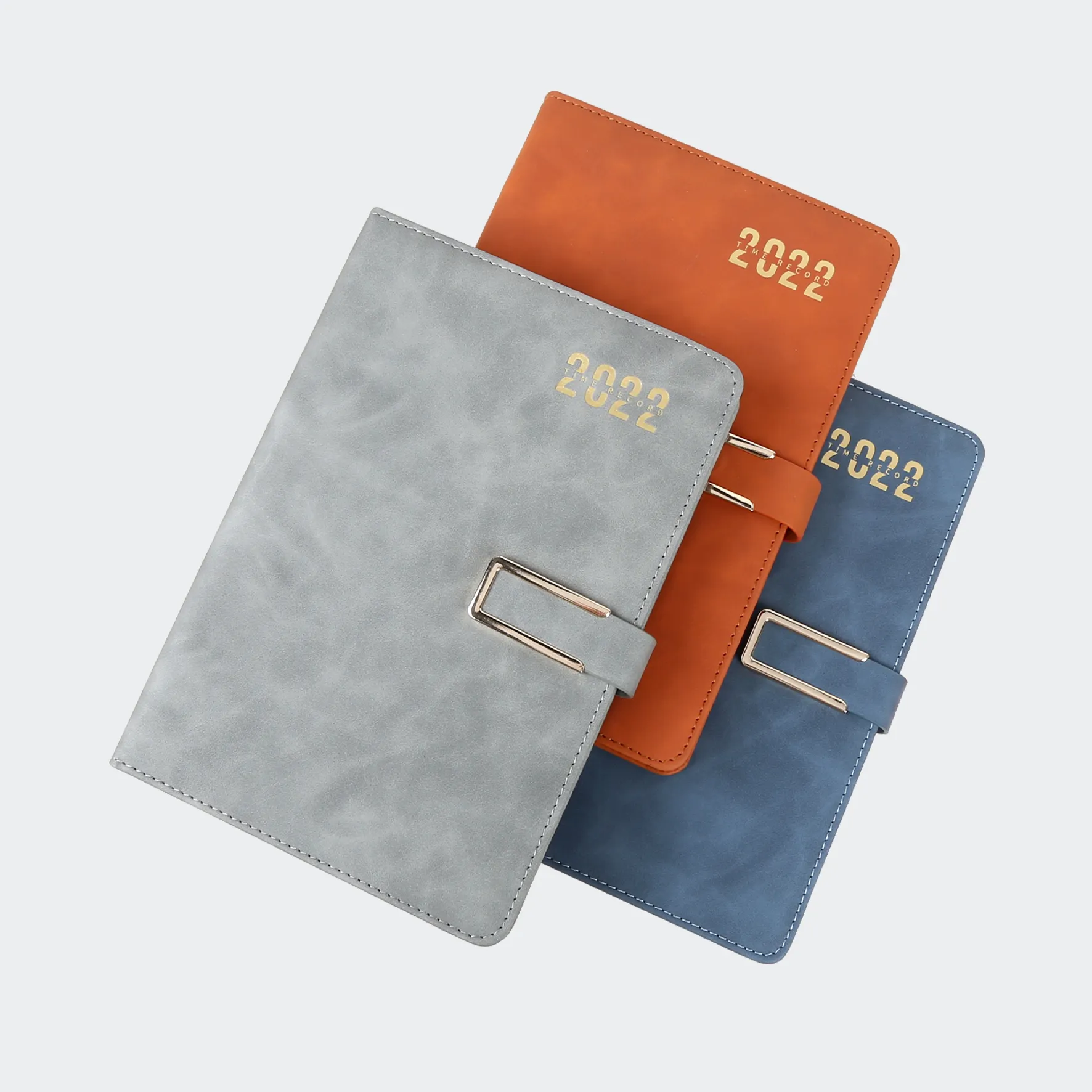 TTX New Arrival Premium Thick Paper A5 Leather 2023 Buckle Custom Hard Cover Journal Planner Notebook