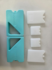 Ladrillo de hielo de HDPE personalizado reutilizable para fiambrera y envío de alimentos-enfriador de congelador paquete de hielo al por mayor OEM