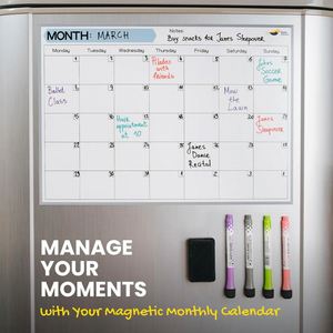 Pizarra Magnética Personalizada para Refrigerador, Pizarra Blanca, Imán para Refrigerador, Hoja de Notas en Blanco, Calendario, Decoración de Pared, Planificador - Product Image 4