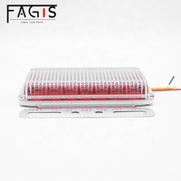 Phares latéraux pour camion, LED rouge, 12V/24V, lampe clignotante automatique, usine