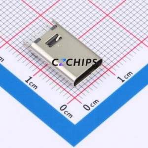 TYPE-C 6P LCH13.1 108 USB Connector Through hole Component (THT) Connector Type-C Female Through Hole 6P - Product Image 1