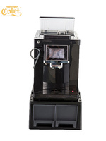 Colet – Machine à café automatique à usage Commercial, 4 langues, écran tactile, Latte, Cappuccino, expresso, eau chaude