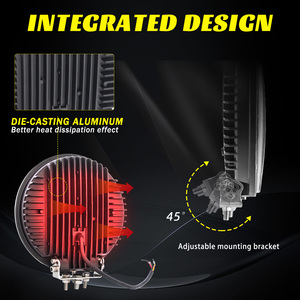 Đèn pha <span class=keywords><strong>LED</strong></span> tròn 9 inch 120W Offroad, đèn chiếu sáng ban ngày <span class=keywords><strong>LED</strong></span> 9 inch dành cho xe tải Volvo Scania (có sẵn) - Product Image 4