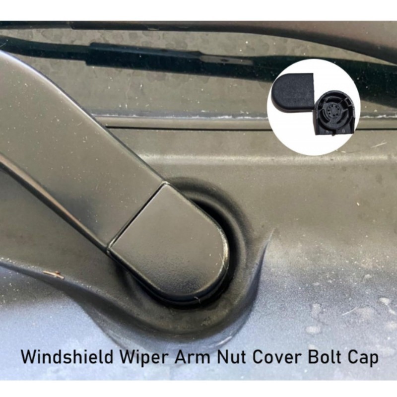 Buy 2X Car Front Windshield Wiper Arm Nut Cover Bolt Cap For