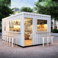 Vente flash : conteneur extensible de 20 pieds, bar, café, boutique alimentaire, restaurant