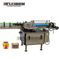 Machine d'étiquetage automatique de bouteilles rondes avec imprimante de date pour liquides de lavage
