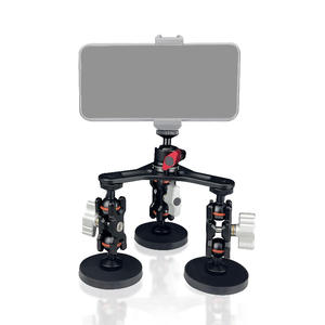 Support magnétique pour caméra de voiture en alliage d'aluminium avec rotule et trois bras magiques, compatible avec GoPro Hero 6 7 <span class=keywords><strong>8</strong></span> 9 10 - Product Image 2