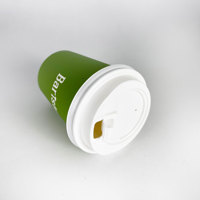 Custom Logo Print Coffee Paper Cup 8Oz Eco Friendly Disposable 7Oz Paper Coffee Cups With Lid